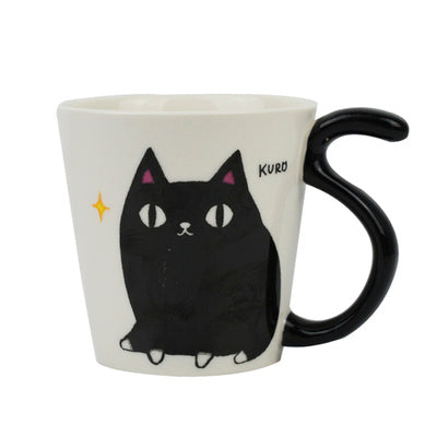 Black Cat Coffee Cup Breakfast Cup