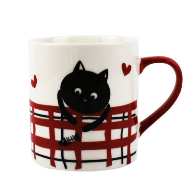 Black Cat Coffee Cup Breakfast Cup